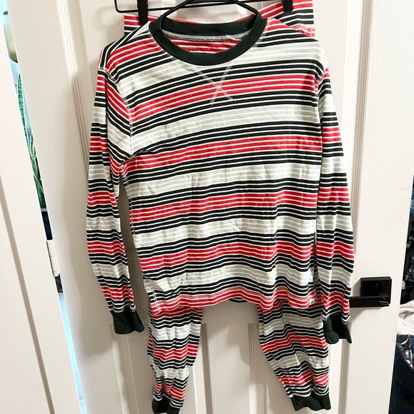 Pact 100% Organic Cotton Flurry Stripe Pajamas 2 Piece Set size M - Picture 6 of 6